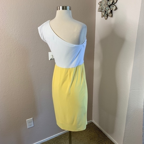 Donna Morgan NWT One Shoulder Summer Dress Size 4 - Picture 11 of 16